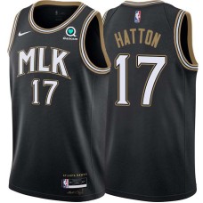 Atlanta Hawks #17 Vern Hatton Jersey -Black 2020-21 City