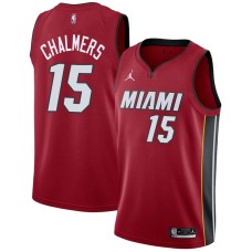 Miami Heat #15 Mario Chalmers Jersey -Red