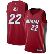 Miami Heat #22 Matt Fish Jersey -Red