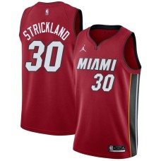 Miami Heat #30 Mark Strickland Jersey -Red