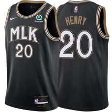 Atlanta Hawks #20 Bill Henry Jersey -Black 2020-21 City