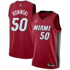 Miami Heat #50 Jim Rowinski Jersey -Red