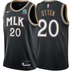 Atlanta Hawks #20 Mac Otten Jersey -Black 2020-21 City