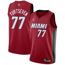 Miami Heat #77 Omer Yurtseven Jersey -Red