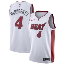 Miami Heat #4 Josh McRoberts Jersey -White