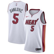 Miami Heat #5 Sasha Danilovic Jersey -White