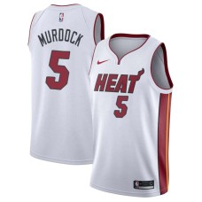 Miami Heat #5 Eric Murdock Jersey -White