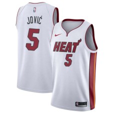 Miami Heat #5 Nikola Jovic Jersey -White