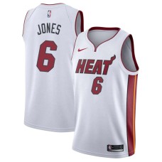 Miami Heat #6 Eddie Jones Jersey -White