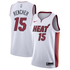 Miami Heat #15 Terrence Rencher Jersey -White