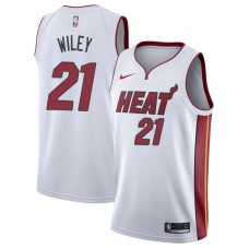 Miami Heat #21 Morlon Wiley Jersey -White