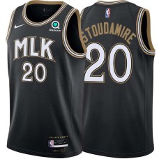 Atlanta Hawks #20 Salim Stoudamire Jersey -Black 2020-21 City