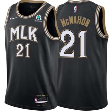 Atlanta Hawks #21 Jack McMahon Jersey -Black 2020-21 City