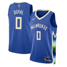 Milwaukee Bucks #0 Trevon Duval Jersey -2022-2023 City