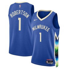 Milwaukee Bucks #1 Oscar Robertson Jersey -2022-2023 City