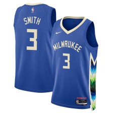 Milwaukee Bucks #3 Elmore Smith Jersey -2022-2023 City