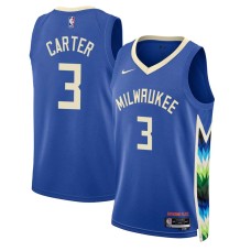 Milwaukee Bucks #3 Fred Carter Jersey -2022-2023 City