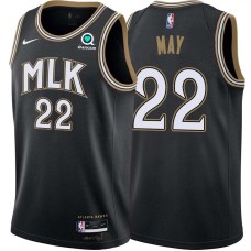 Atlanta Hawks #22 Don May Jersey -Black 2020-21 City