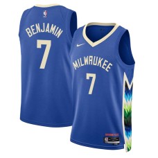 Milwaukee Bucks #7 Benoit Benjamin Jersey -2022-2023 City