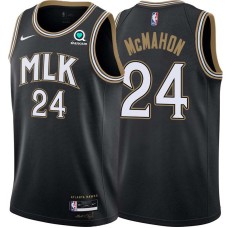 Atlanta Hawks #24 Jack McMahon Jersey -Black 2020-21 City