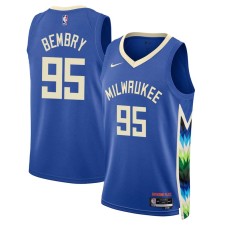 Milwaukee Bucks #95 DeAndre Bembry Jersey -2022-2023 City