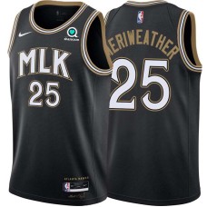 Atlanta Hawks #25 Joe Meriweather Jersey -Black 2020-21 City