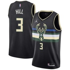 Milwaukee Bucks #3 George Hill Jersey -Black