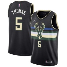 Milwaukee Bucks #5 Tim Thomas Jersey -Black