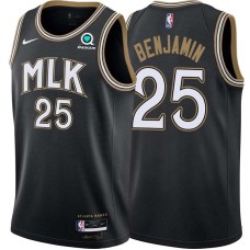 Atlanta Hawks #25 Corey Benjamin Jersey -Black 2020-21 City