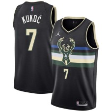 Milwaukee Bucks #7 Toni Kukoc Jersey -Black