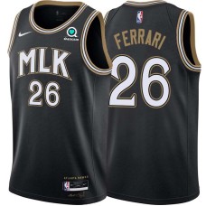 Atlanta Hawks #26 Al Ferrari Jersey -Black 2020-21 City