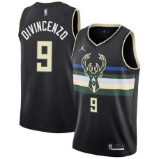 Milwaukee Bucks #9 Donte DiVincenzo Jersey -Black