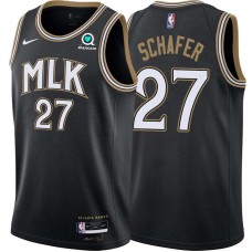 Atlanta Hawks #27 Bob Schafer Jersey -Black 2020-21 City