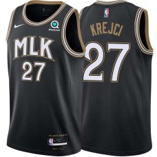 Atlanta Hawks #27 Vit Krejci Jersey -Black 2020-21 City