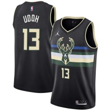 Milwaukee Bucks #13 Ekpe Udoh Jersey -Black