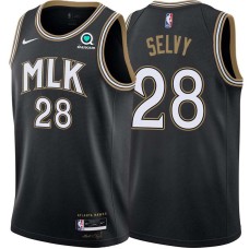 Atlanta Hawks #28 Frank Selvy Jersey -Black 2020-21 City