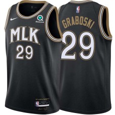 Atlanta Hawks #29 Joe Graboski Jersey -Black 2020-21 City