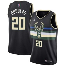 Milwaukee Bucks #20 Sherman Douglas Jersey -Black