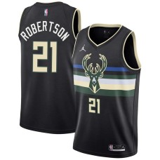 Milwaukee Bucks #21 Alvin Robertson Jersey -Black