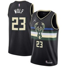 Milwaukee Bucks #23 Joe Wolf Jersey -Black