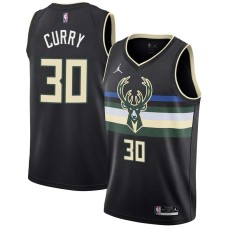 Milwaukee Bucks #30 Dell Curry Jersey -Black