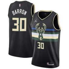 Milwaukee Bucks #30 Earl Barron Jersey -Black