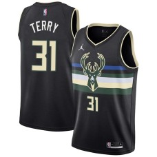 Milwaukee Bucks #31 Chuck Terry Jersey -Black