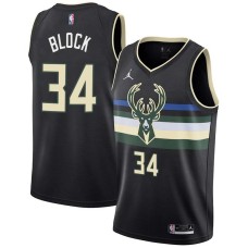 Milwaukee Bucks #34 John Block Jersey -Black