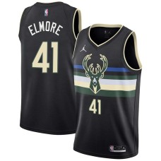 Milwaukee Bucks #41 Len Elmore Jersey -Black