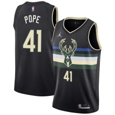 Milwaukee Bucks #41 Mark Pope Jersey -Black