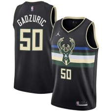 Milwaukee Bucks #50 Dan Gadzuric Jersey -Black