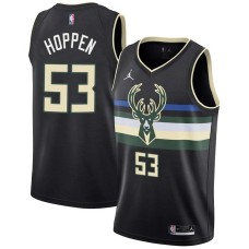 Milwaukee Bucks #53 Dave Hoppen Jersey -Black