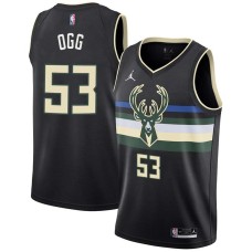 Milwaukee Bucks #53 Alan Ogg Jersey -Black