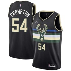 Milwaukee Bucks #54 Geoff Crompton Jersey -Black